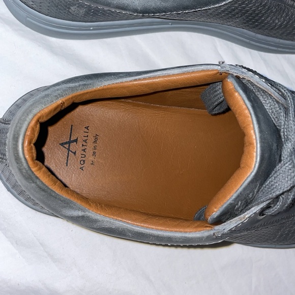 Aquatalia Alaric Leather Sneaker - Picture 4 of 7